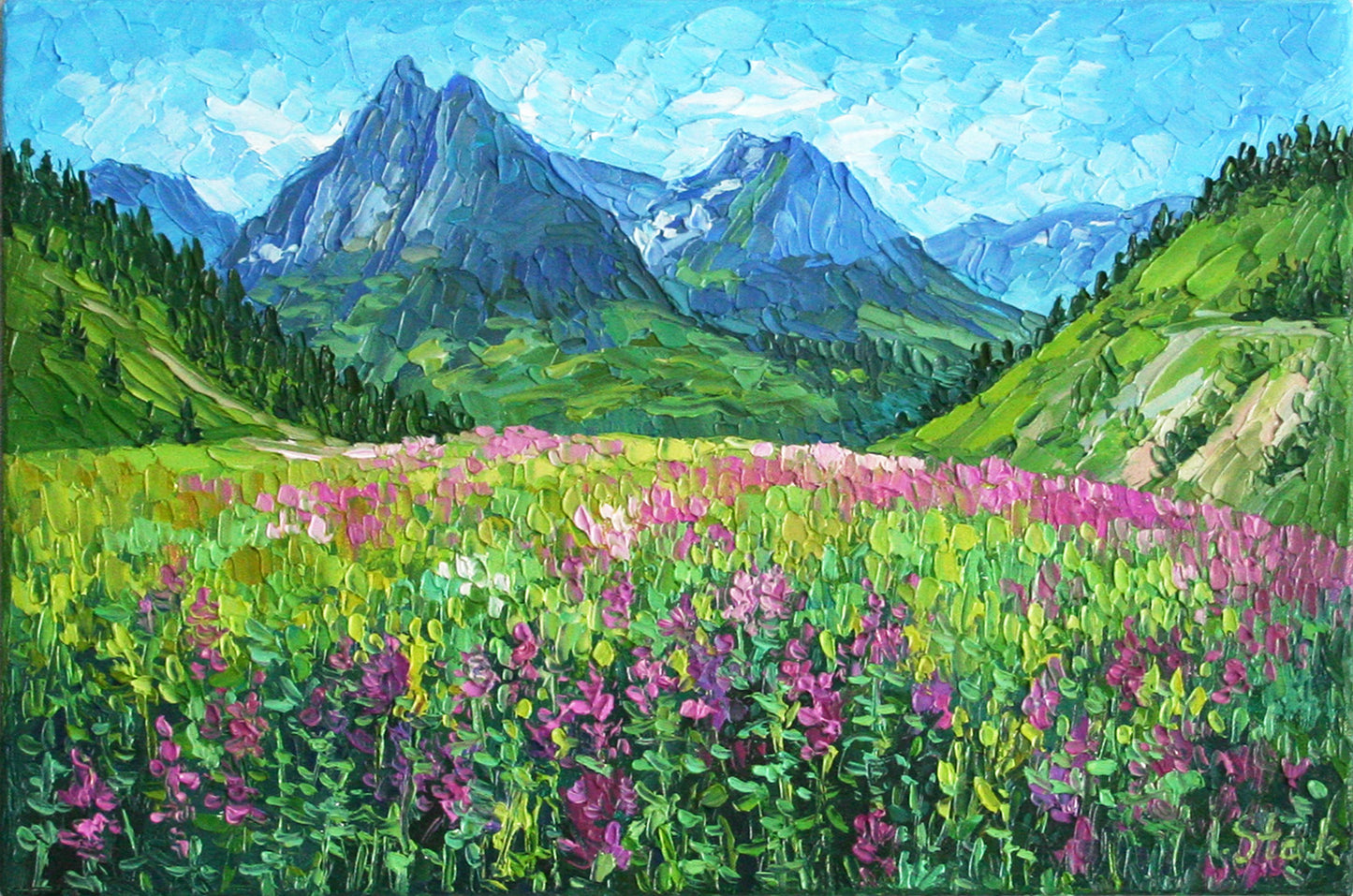 Custom Oil Painting from Photo: Personalized Landscape or Floral Art, Impasto Palette Knife Commission by Iryna Stakhiv