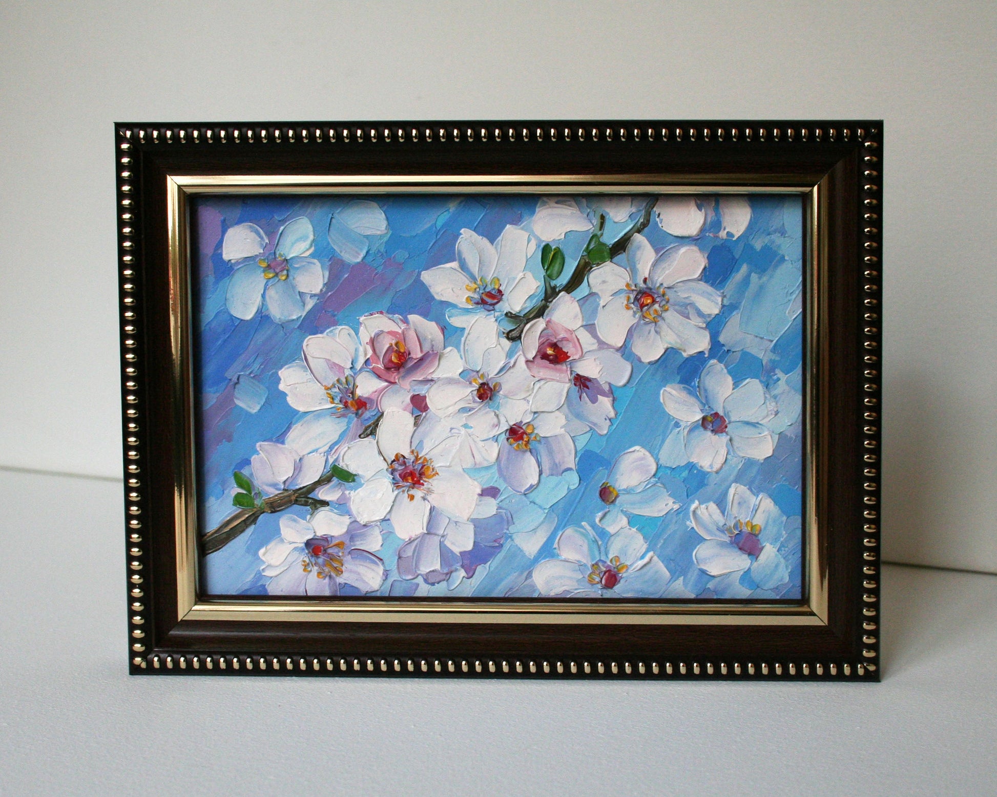 Cherry blossom mini oil painting original