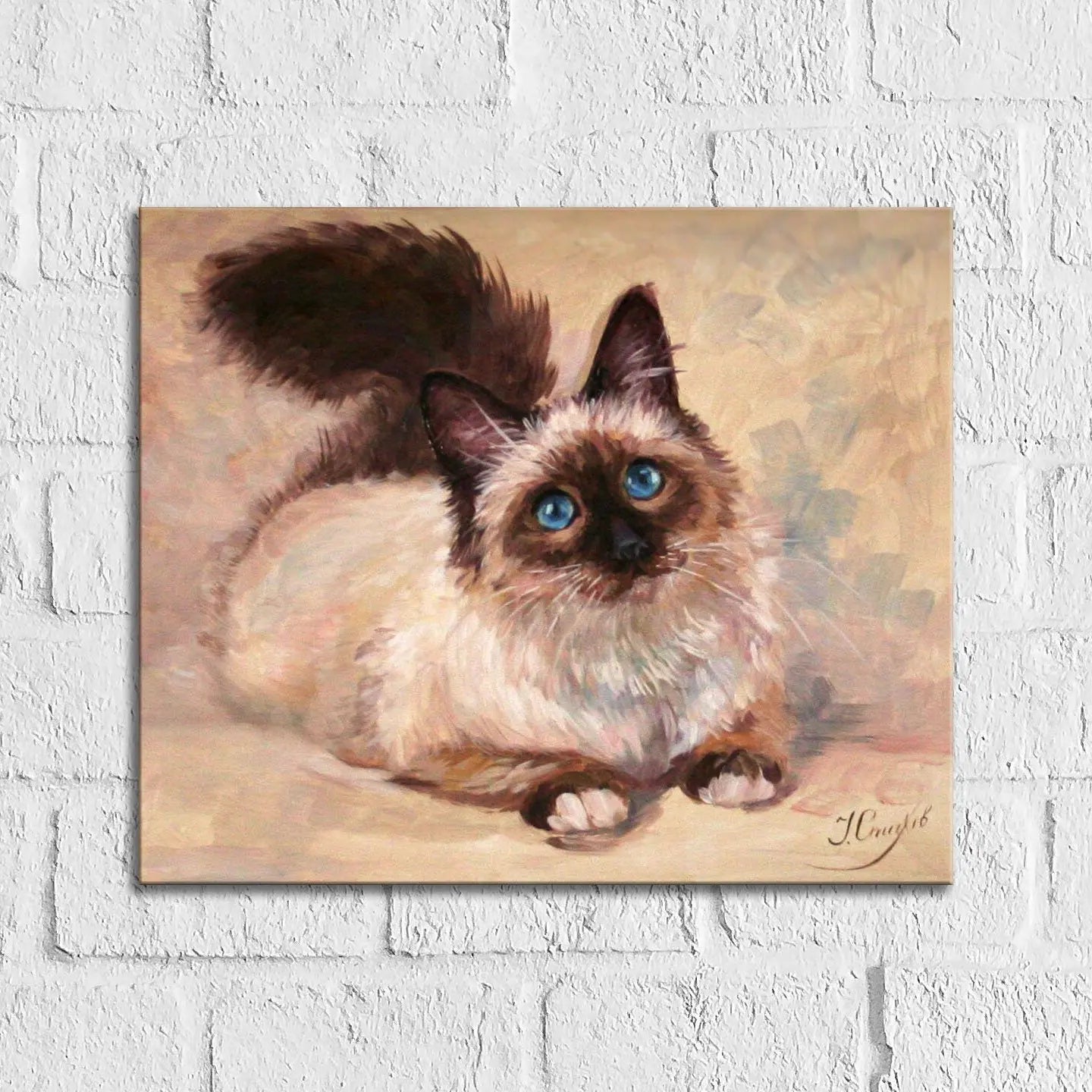 Custom Pet Portrait Oil Painting – Hand-Painted Commission Art, Not a Print