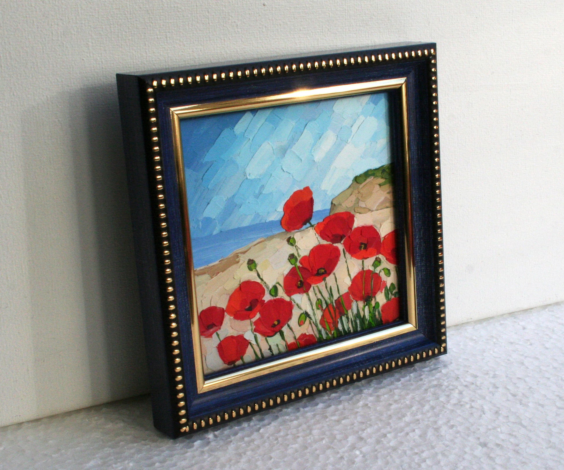 mini oil painting 4x4 inches (plus size of frame)