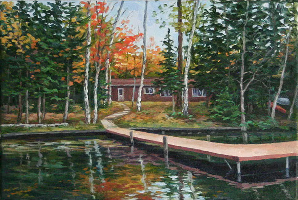 Original custom oil painting from your photo, personalized landscape art on gallery-wrapped canvas