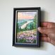 Miniature Painting 4x6 River Valley & Wildflowers Impasto Landscape Oil Art