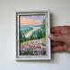 Miniature Painting 4x6 River Valley & Wildflowers Impasto Landscape Oil Art
