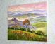 Italy poppy field painting gallery wrapped canvas 30x40 cm, ready to hang original art