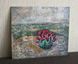 Cactus in desert painting &mdash; original acrylic art by Iryna Stakhiv, ready to ship