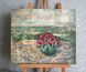 Cactus painting &mdash; original desert landscape art, unframed, 14x12 inch
