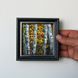 Vermont painting birch tree art, tiny autumn artwork impasto mini oil painting 4x4 by Iryna Stakhiv