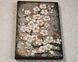 Original cherry blossom painting -textured wall art on canvas, bold palette knife strokes with gold leaf