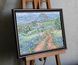 Framed original oil painting of Texas bluebonnets, palette knife textured artwork - landscape art gift by Iryna Stakhiv